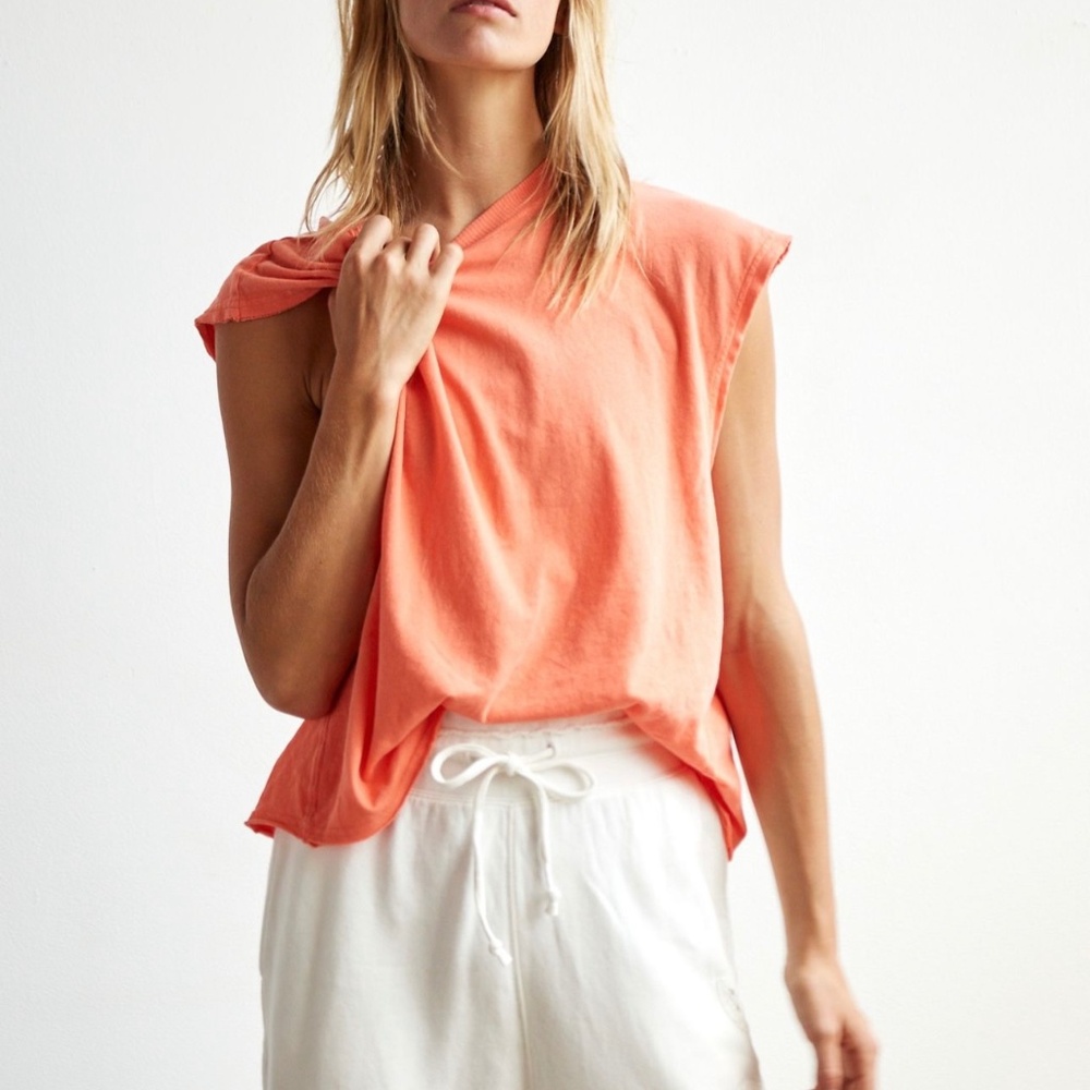 FP Movement Poppy Dreams cut off solid tee